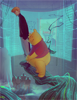 Illustration for article titled Behold, Calvin and Hobbes All Grown Up — and Fighting an Evil Winnie The Pooh